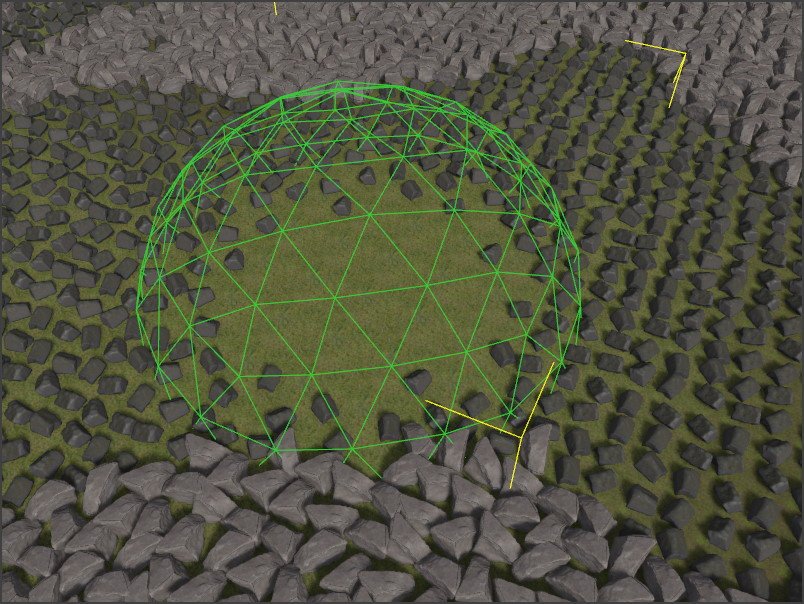 Sphere modifier volume Sphere modifier volume