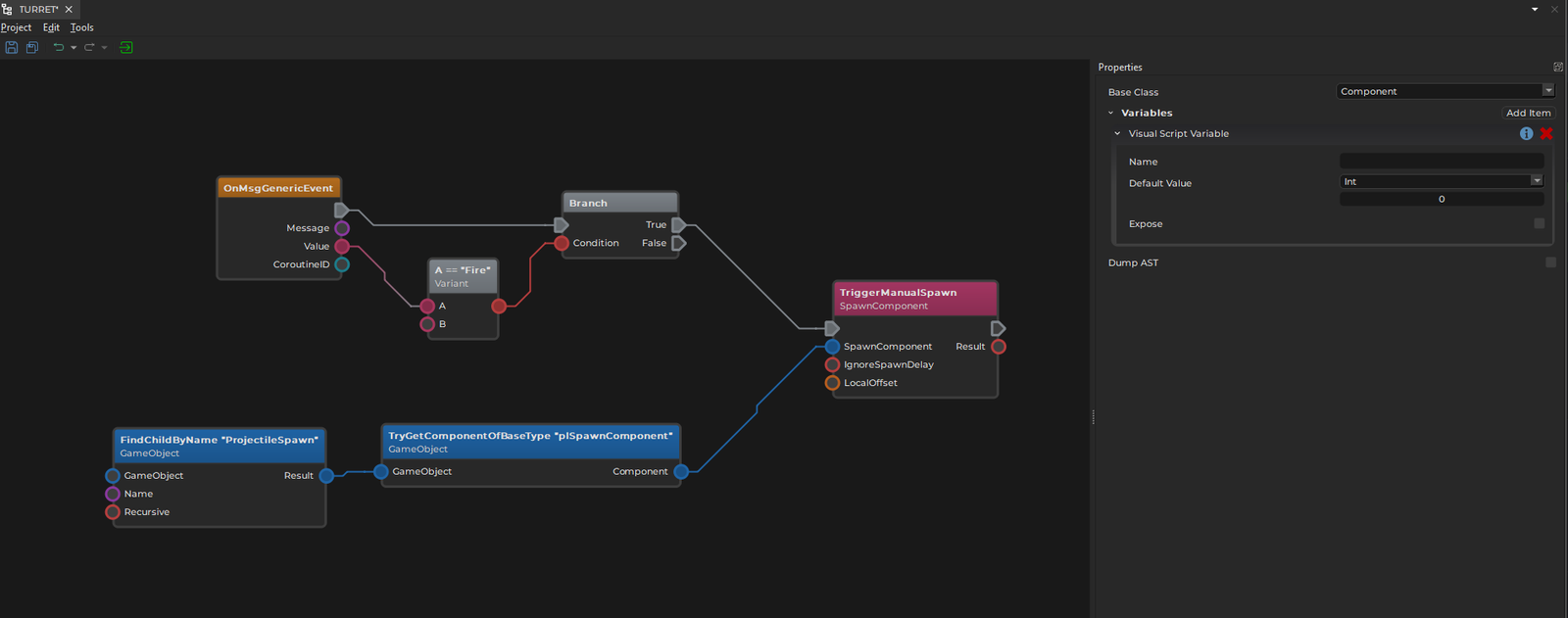 Visual Script Editor Visual Script Editor